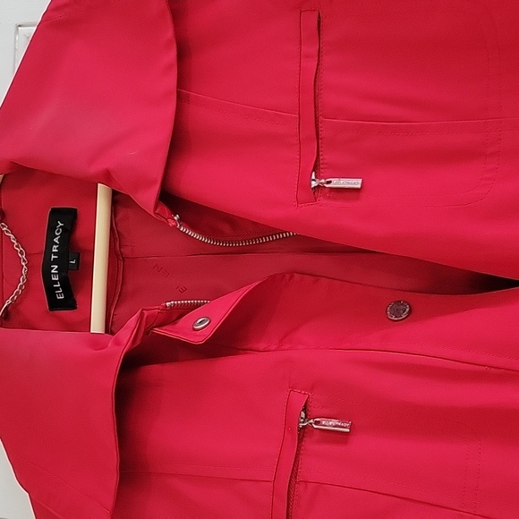Ellen Tracy Red Jacket - L - Picture 2 of 9